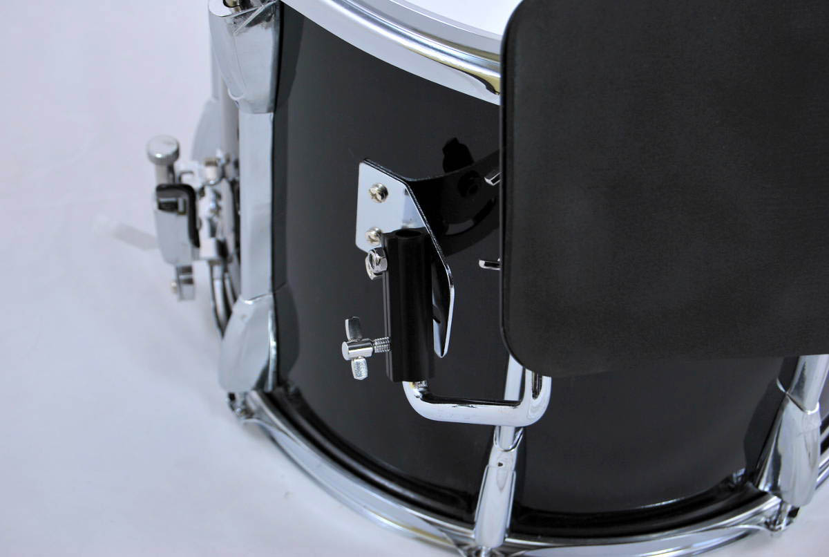 dt-Marching 14" x 12"  Snare Drum mit Tragegestell schwarz